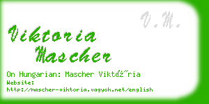 viktoria mascher business card